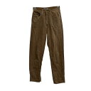 【中古】【古着】 GUESS デニムパンツ W27 ブラウン系 ゲス USA製 ジップアップ 90s ジーンズ 古着卸 アメリカ仕入 2506-102