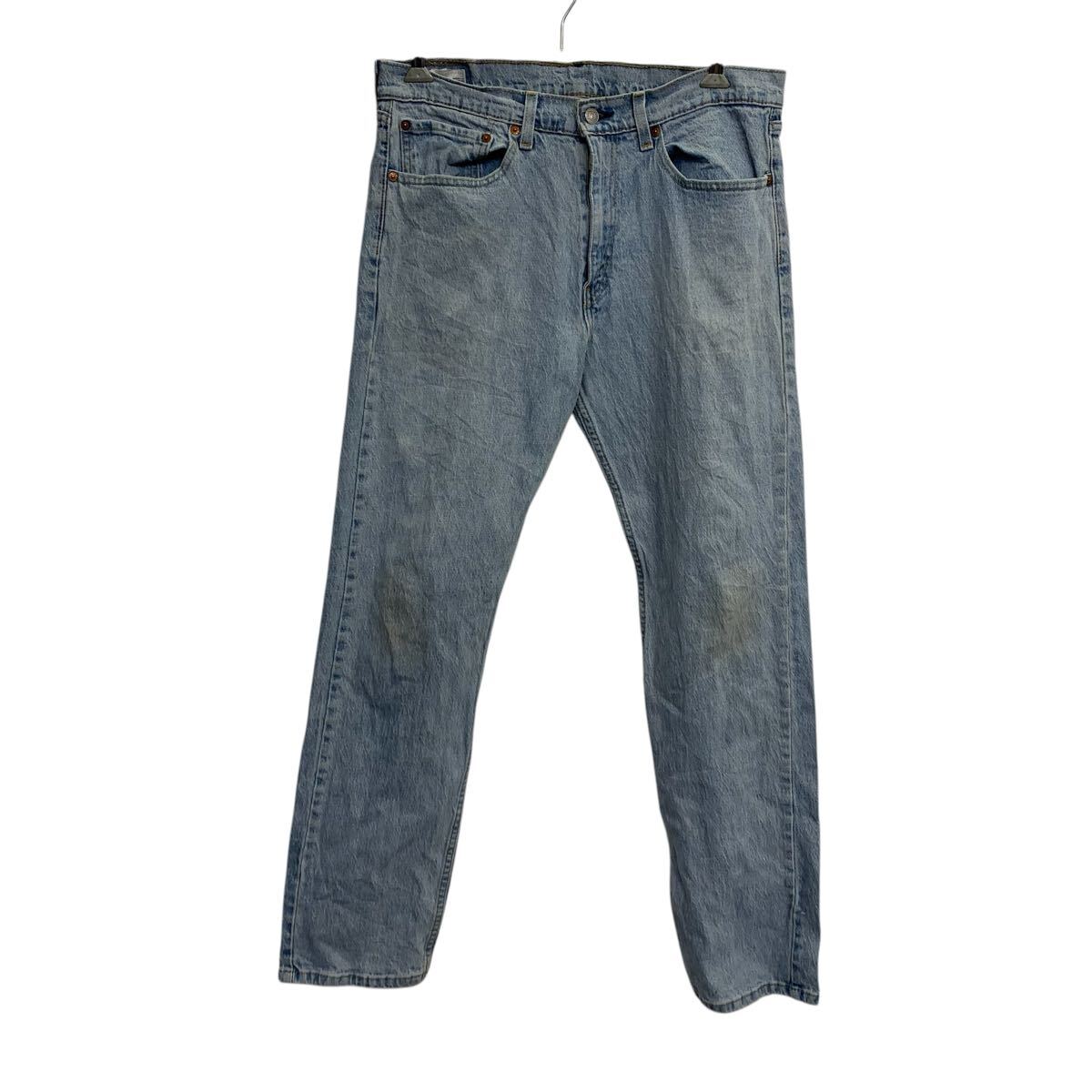 【中古】【古着】 Levi's 505 デニムパンツ W34 アイスブルー リーバイス ジップアップ ジーンズ アメカジ 古着卸 アメリカ仕入 2506-113