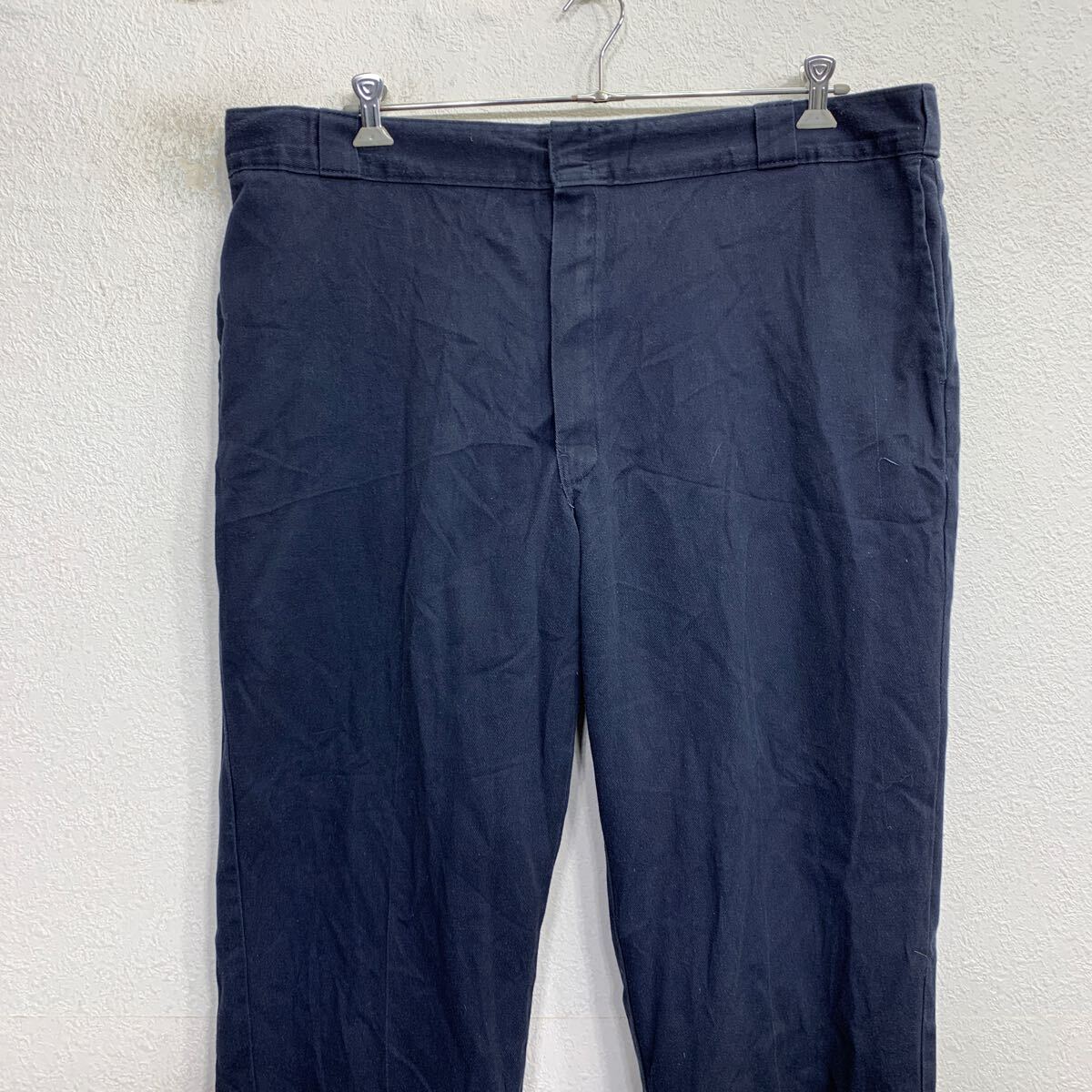 【中古】【古着】 Dickies ワークパンツ W40〜 ネイビー ディッキーズ ジップアップ 874 オリジナルフィット 古着卸 アメリカ仕入 2506-185