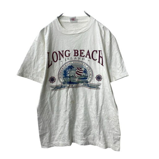 【中古】【古着】 Alore 半袖 プリントTシャツ M ホワイト アローレ 90's ロングビーチ 古着卸 アメリカ仕入 a706-5227 【中古】【古着】 Alore 半袖 プリントTシャツ M ホワイト アローレ 90's ロングビーチ 古着卸 アメリカ仕入 a706-5227