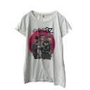 【中古】【古着】 GORILAZ 半袖 プリントTシャツ レディース M~ ホワイト ゴリラズ バーチャルバンド バンT ロックT 古着卸 アメリカ仕入 a706-5252