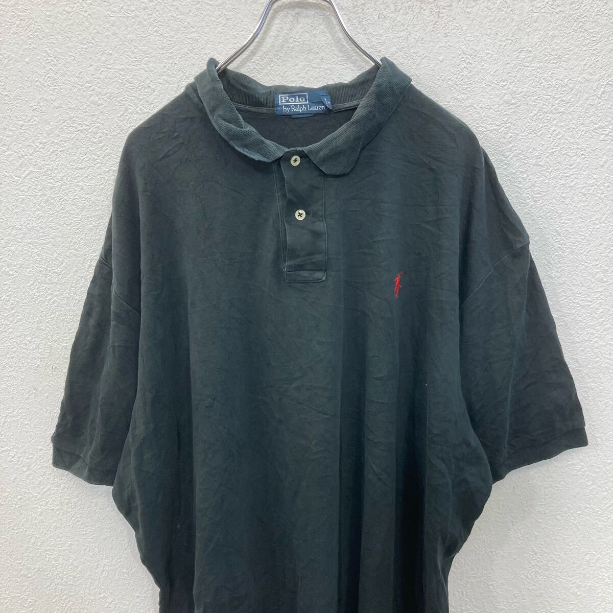 【中古】【古着】 Polo Ralph Lauren 半袖 ポロシャツ XL ネイビー ポロラルフロー...