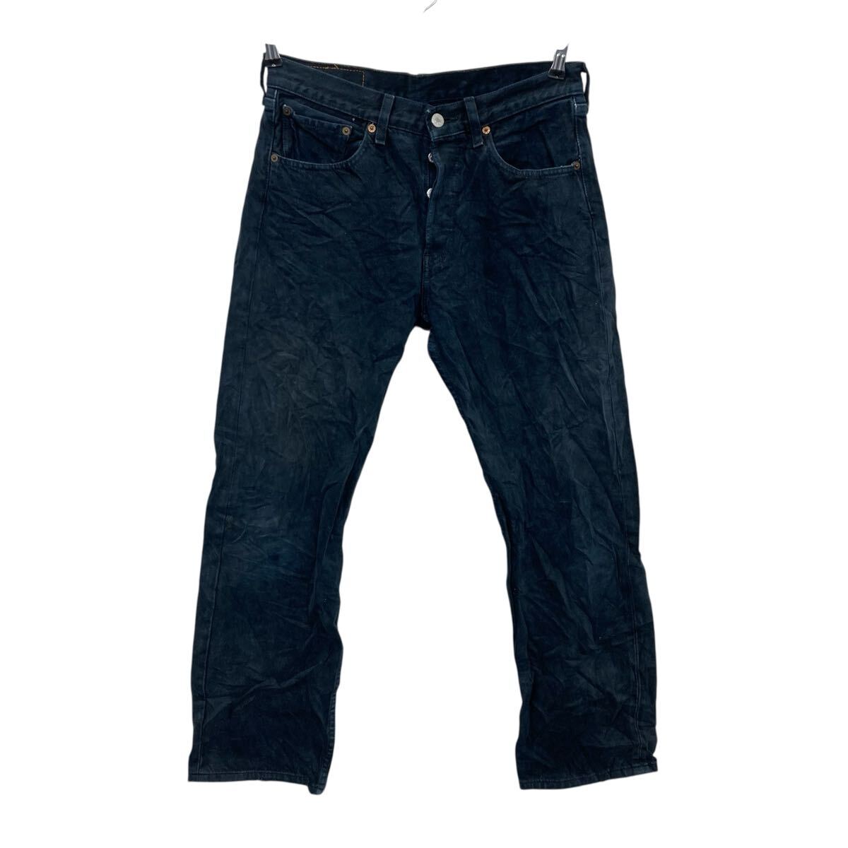 【中古】【古着】 Levi's 501 デニムパンツ W31 ブラック リーバイス ボタンフライ カジュアル アメカジ ジーンズ コットン 古着卸 アメリカ仕入 2506-230