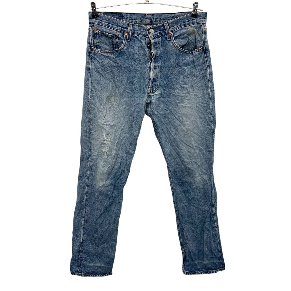 【中古】【古着】 Levi's 501 デニムパンツ W33 ブルー リーバイス ボタンフライ カジュアル アメカジ ジーンズ 古着卸 アメリカ仕入 2506-285