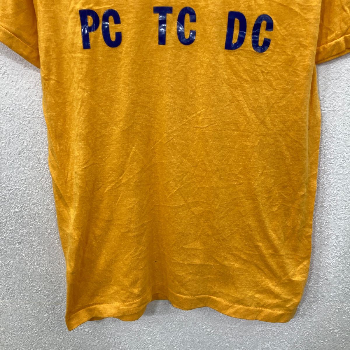 【中古】【古着】 STEDMAN 半袖 プリントTシャツ L イエロー ステッドマン プルオーバー バックプリント 70's〜 70年代〜 古着卸 アメリカ仕入 a706-5336