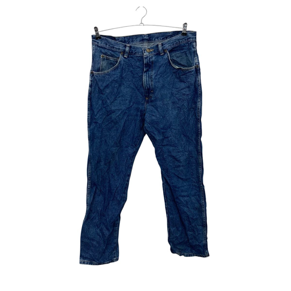 Rakuten - 【中古】【古着】 Wrangler デニムパンツ W34 ブルー ラングラー ジップアップ カジュアル アメカジ ジーンズ 古着卸 アメリカ仕入 2506-411