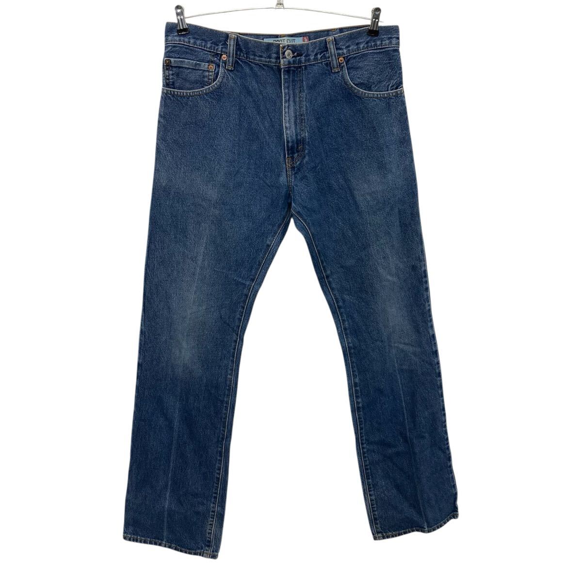 【中古】【古着】 Levi's 517 デニムパンツ W34 ブルー リーバイス ジップアップ メキシコ製 カジュアル アメカジ ジーンズ 古着卸 アメリカ仕入 2506-424