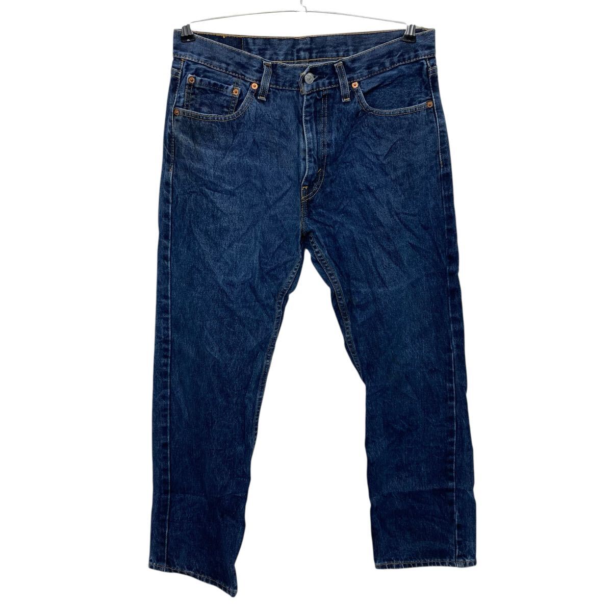 【中古】【古着】 Levi's 505 デニムパンツ W33 インディゴ ジップアップ メキシコ製 カジュアル アメカジ ジーンズ 古着卸 アメリカ仕入 2506-429