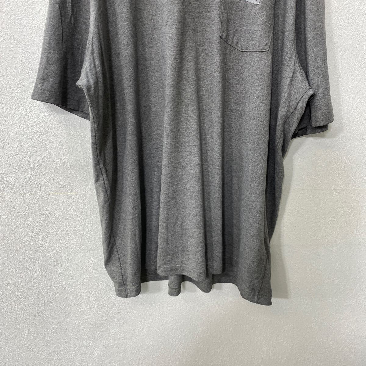【中古】【古着】 Carhartt 半袖 ロゴTシャツ 2XL グレー カーハート プルオーバー ビッグサイズ オリジナルフィット 古着卸 アメリカ仕入 a706-5415