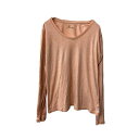 【中古】【古着】 Carhartt 長袖 無地Tシャツ M ピンク系 カーハート プルオーバー Vネック ロンT 古着卸 アメリカ仕入 a706-5475