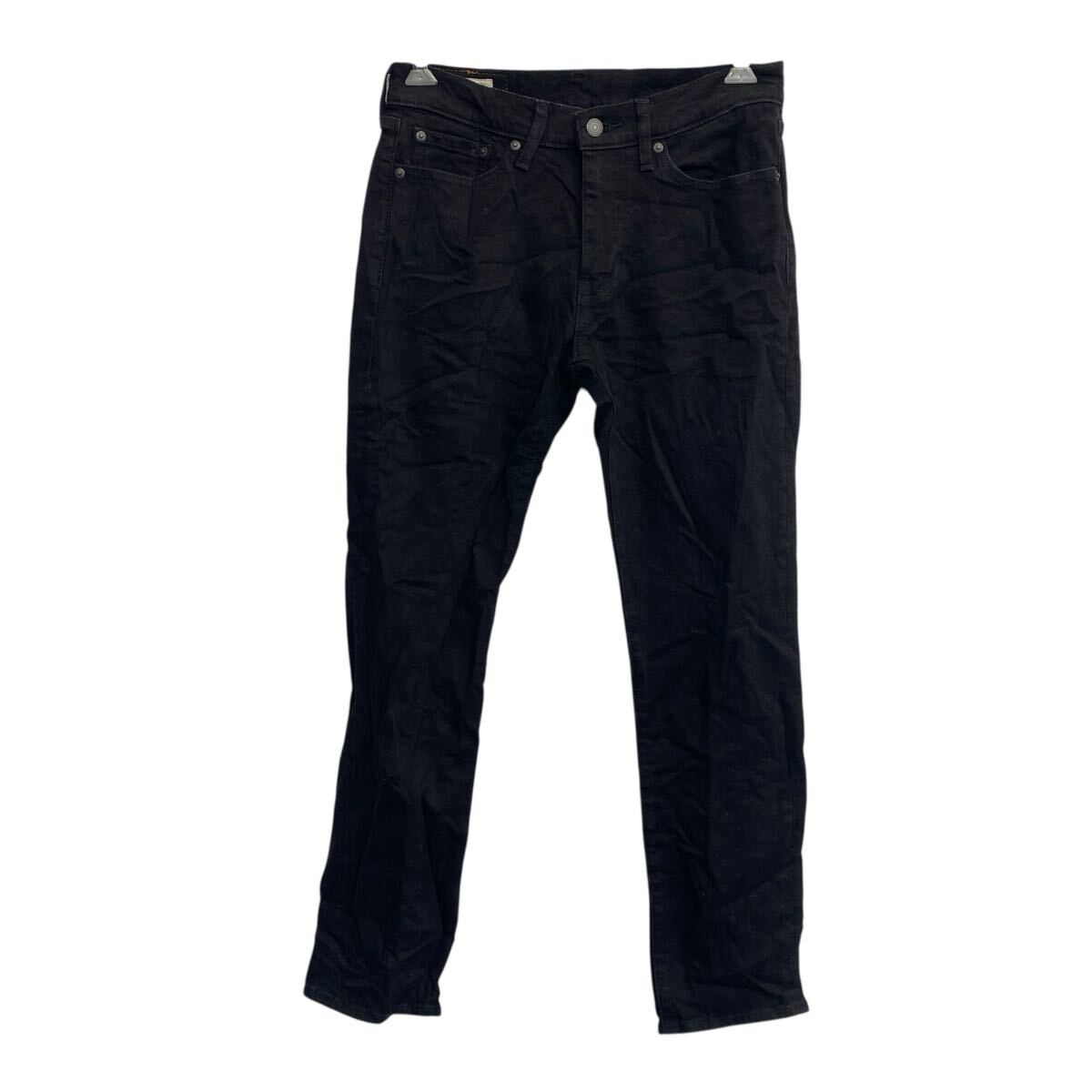 【中古】【古着】 Levi's 514 デニムパンツ W29 ブラック リーバイス ジップアップ スリムストレート ブラックデニム 古着卸 アメリカ仕入 2506-449