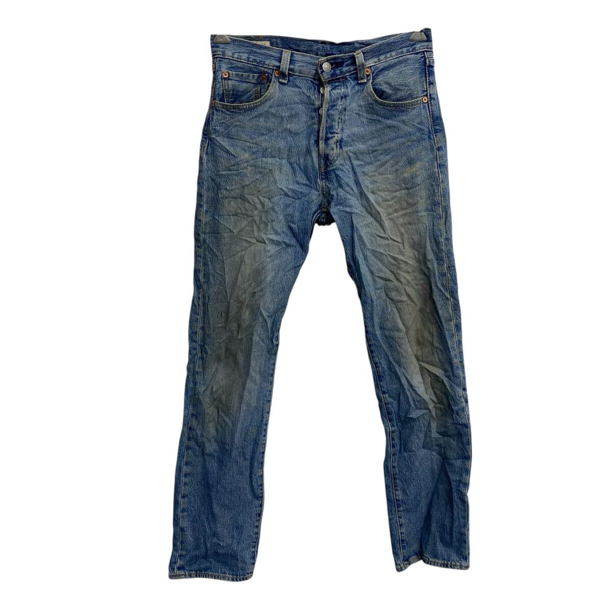 【中古】【古着】 Levi's 501 デニムパンツ W29 ブルー リーバイス ボタンフライ レギュラーストレート 501'93 古着卸 アメリカ仕入 2506-470