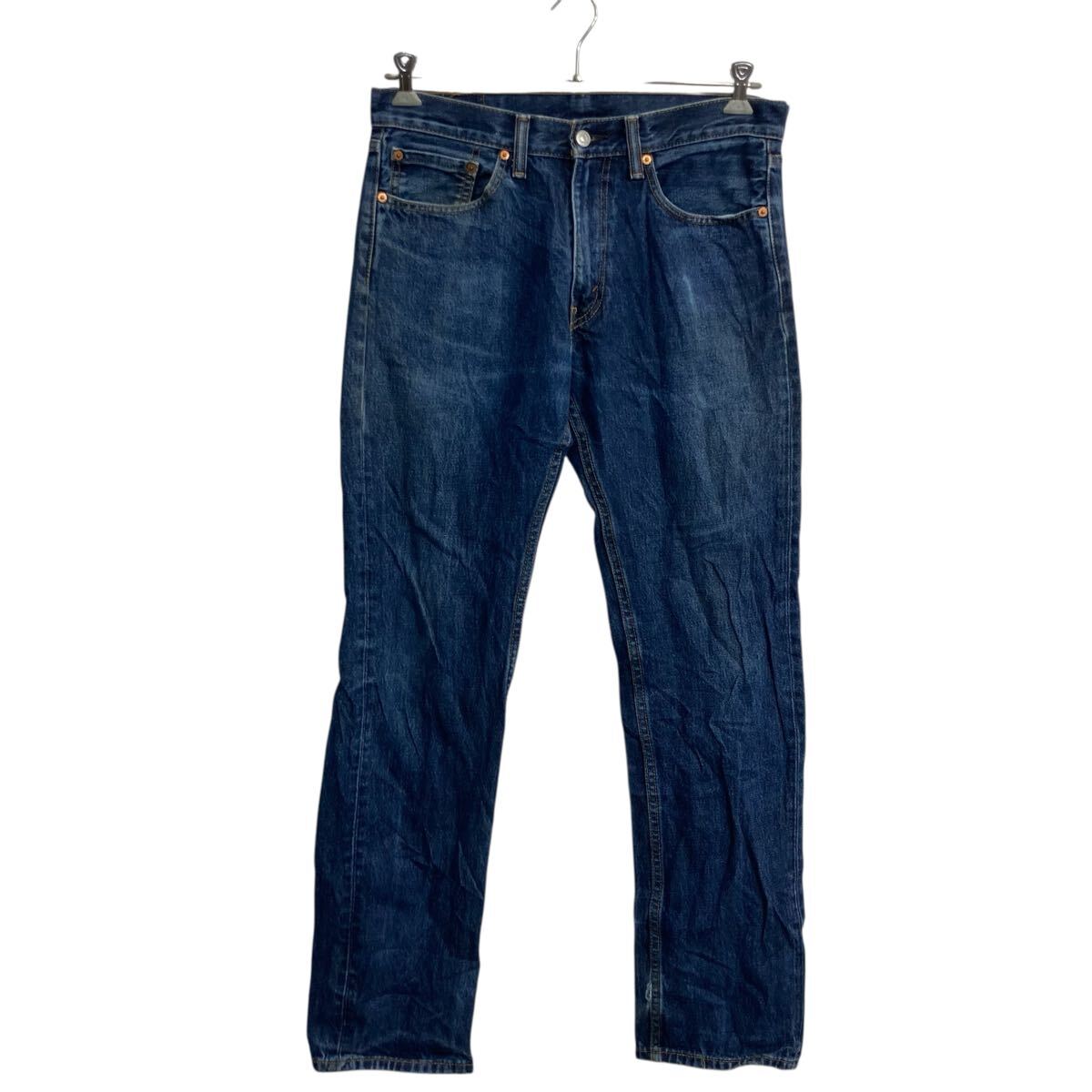 【中古】【古着】 Levi's 505 デニムパンツ W32 ブルー リーバイス ジップアップ テーパード メキシコ製 古着卸 アメリカ仕入 2506-483