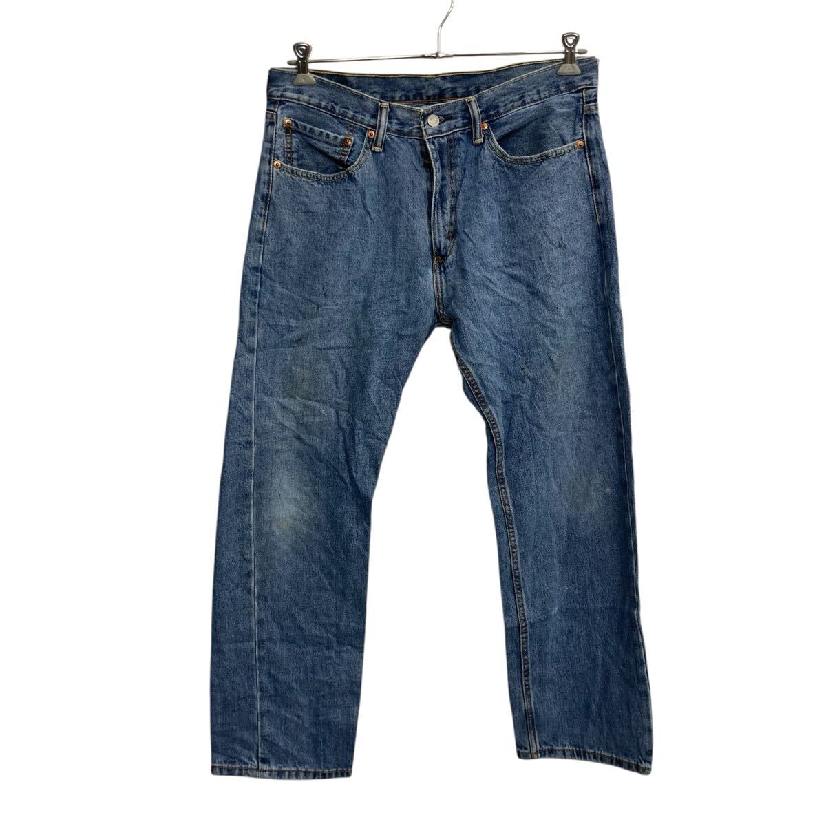 【中古】【古着】 Levi's 505 デニムパンツ W34 ブルー リーバイス ジップアップ テーパード ジーンズ アメカジ 古着卸 アメリカ仕入 2506-487