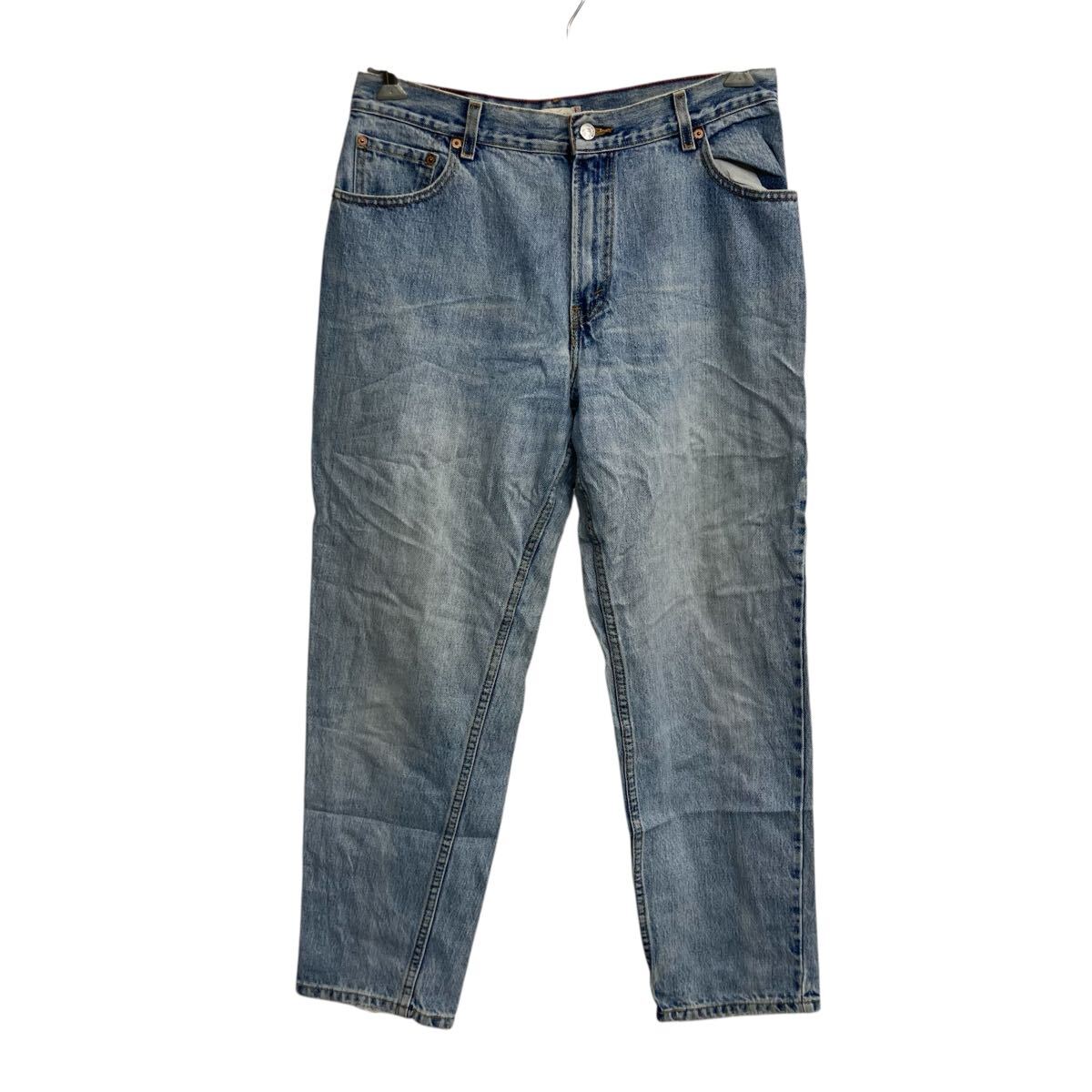 【中古】【古着】 Levi's 550 デニムパンツ 14S ライトブルー リーバイス ジップアップ 00s メキシコ製 リラックスフィット 古着卸 アメリカ仕入 2506-491