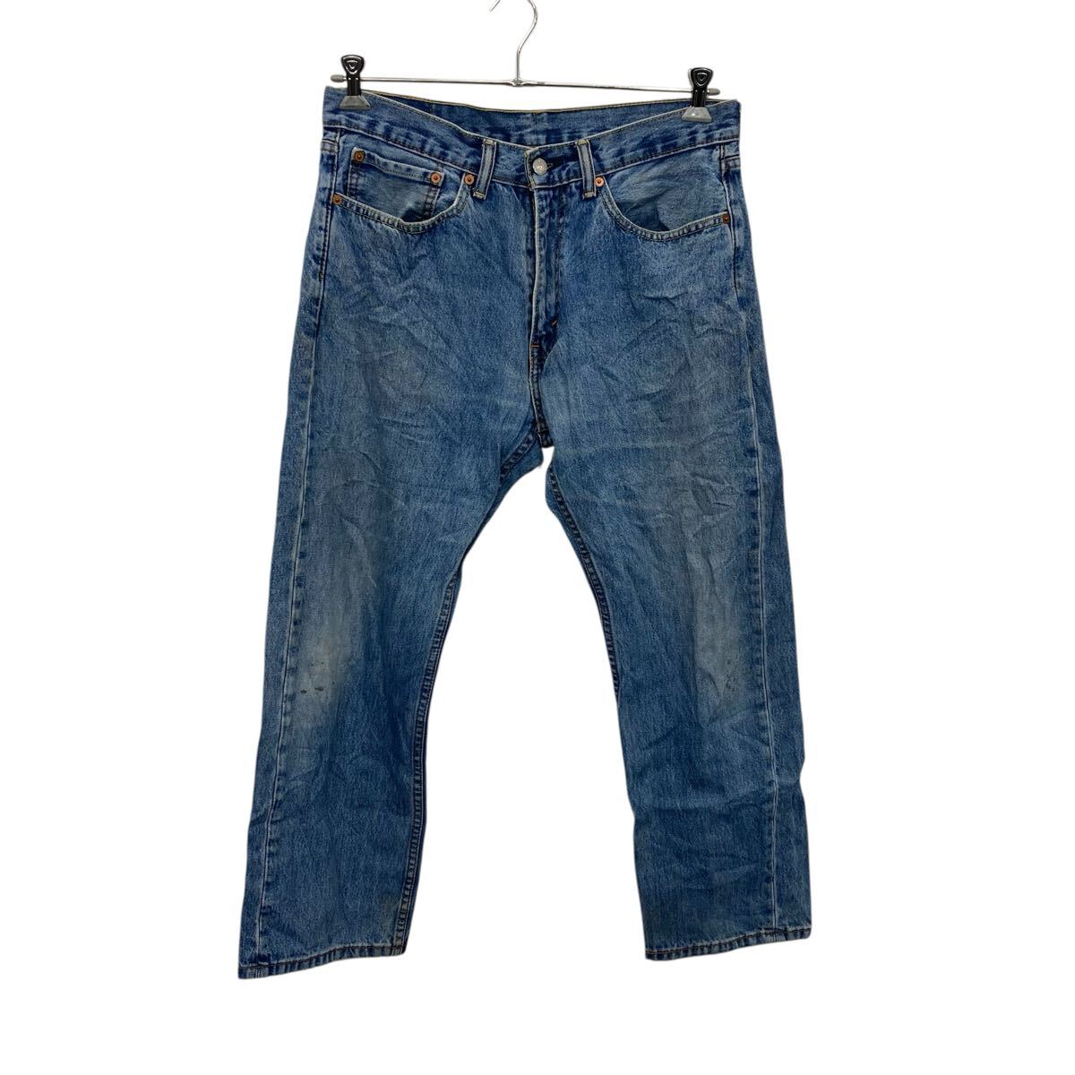 【中古】【古着】 Levi's 505 デニムパンツ W34 ブルー リーバイス ジップアップ カジュアル アメカジ ジーンズ 古着卸 アメリカ仕入 2506-498
