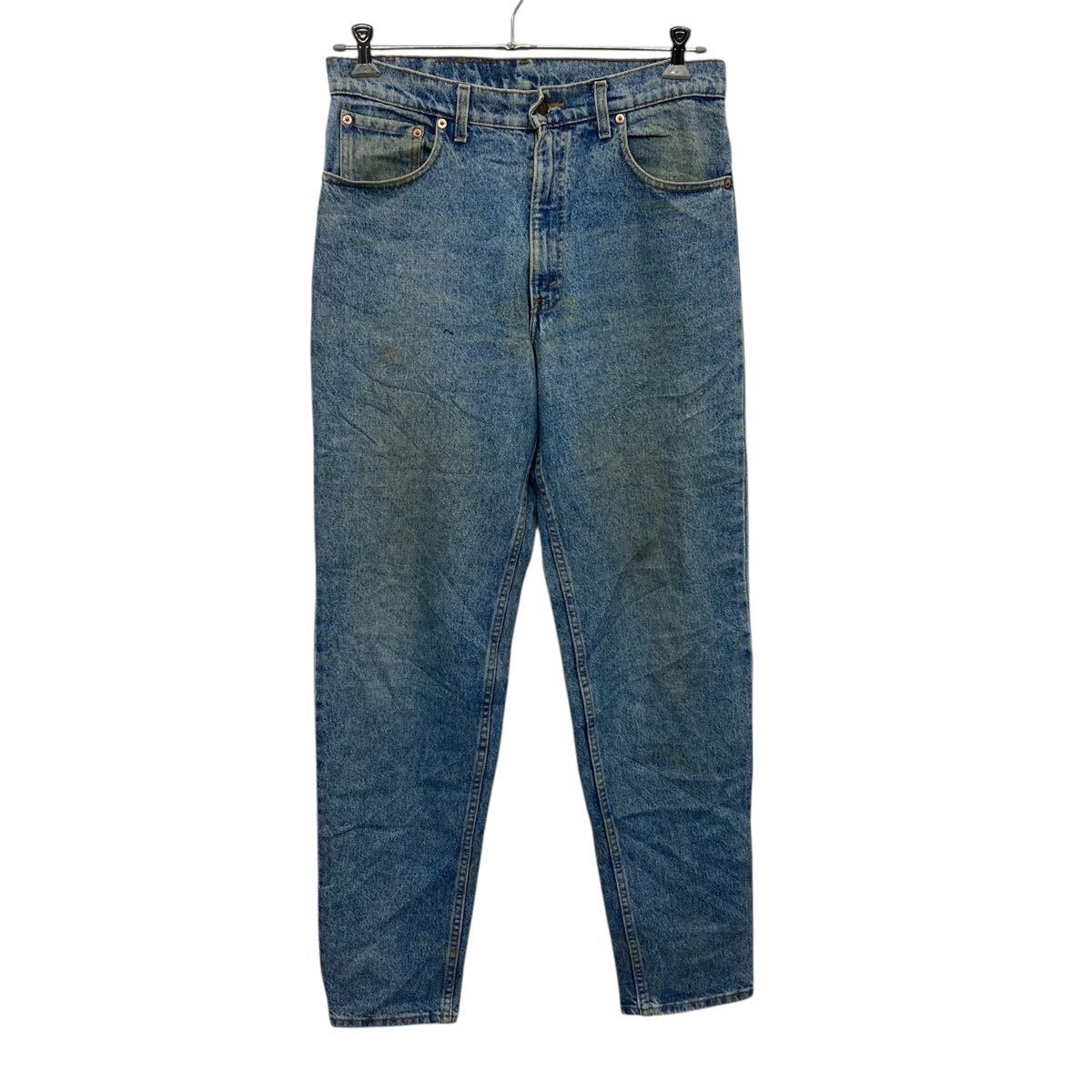 【中古】【古着】 Levi's 550 デニムパンツ W34 ブルー リーバイス ジップアップ アメリカ製 カジュアル アメカジ ジーンズ 古着卸 アメリカ仕入 2506-501