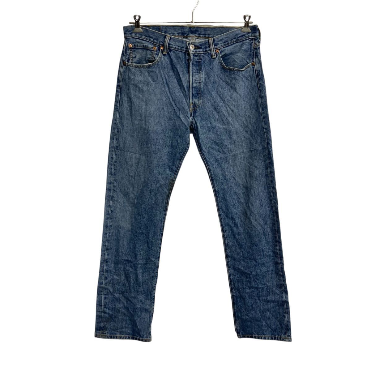 【中古】【古着】 Levi's 501 デニムパンツ W33 ライトブルー リーバイス メキシコ製 ストレートフィット ジーンズ アメカジ 古着卸 アメリカ仕入 2506-522