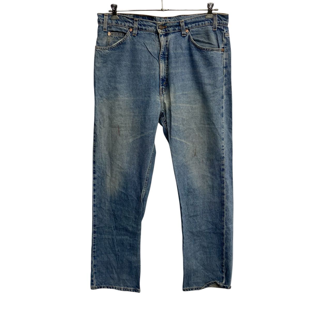 【中古】【古着】 Levi's 505 デニムパンツ W38 ライトブルー リーバイス ジップアップ メキシコ製 90s ビッグサイズ 古着卸 アメリカ仕入 2506-525
