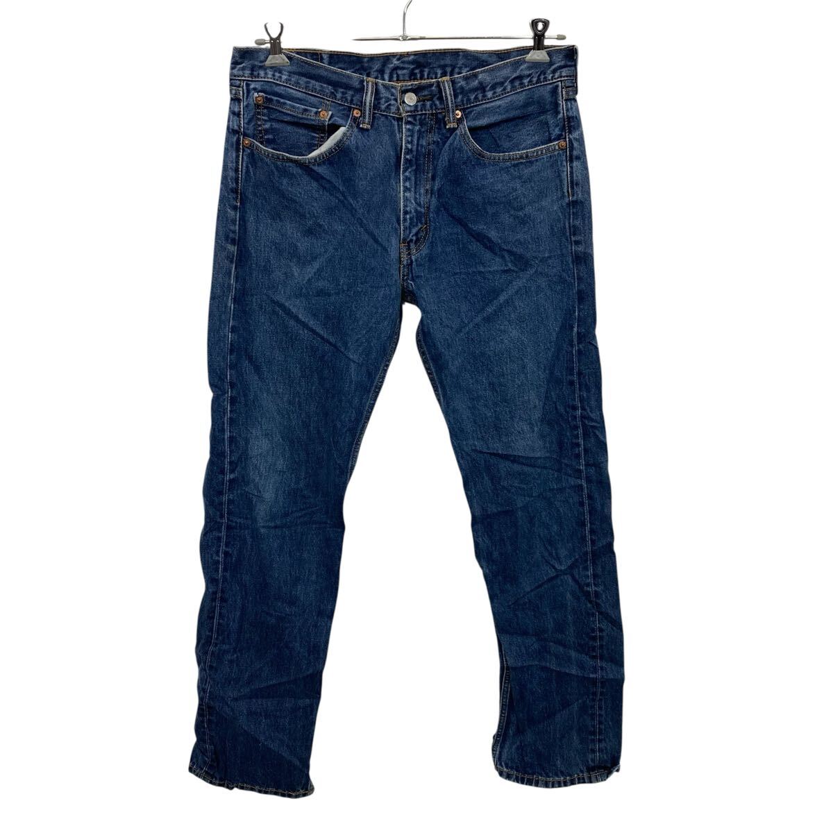 【中古】【古着】 Levi's 505 デニムパンツ W34 ブルー リーバイス ジップアップ カジュアル アメカジ ジーンズ 古着卸 アメリカ仕入 2506-542