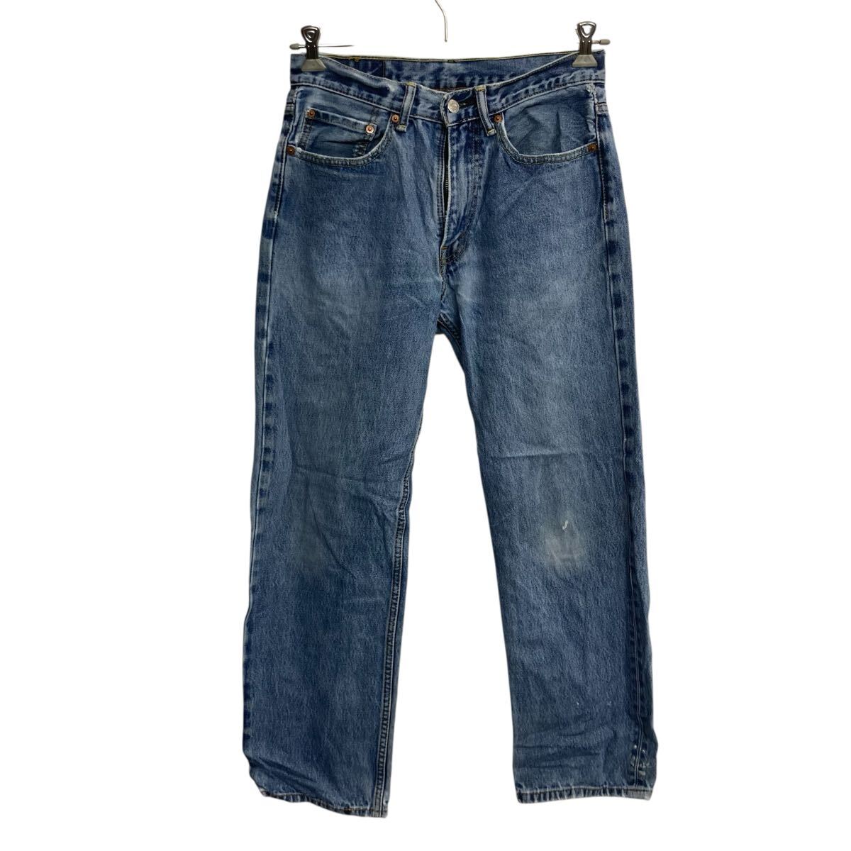 【中古】【古着】 Levi's 550 デニムパンツ W31 ブルー リーバイス ジップアップ ワイドテーパード バギー 古着卸 アメリカ仕入 2506-555