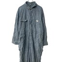 【中古】【古着】 BIGMAC 長袖 つなぎ 46R ブルー ホワイト ビッグマック スコビルジップ 70's~ 70年代~ ヘリンボーン 古着卸 アメリカ仕入 a706-5625