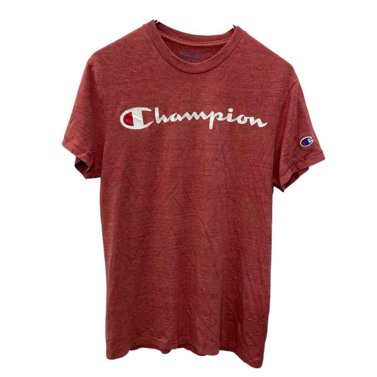 【中古】【古着】 Champion 半袖 プリントTシャツ S レッド系 チャンピオン プルオーバー ロゴプリント カットソー 古着卸 アメリカ仕入 a706-5633