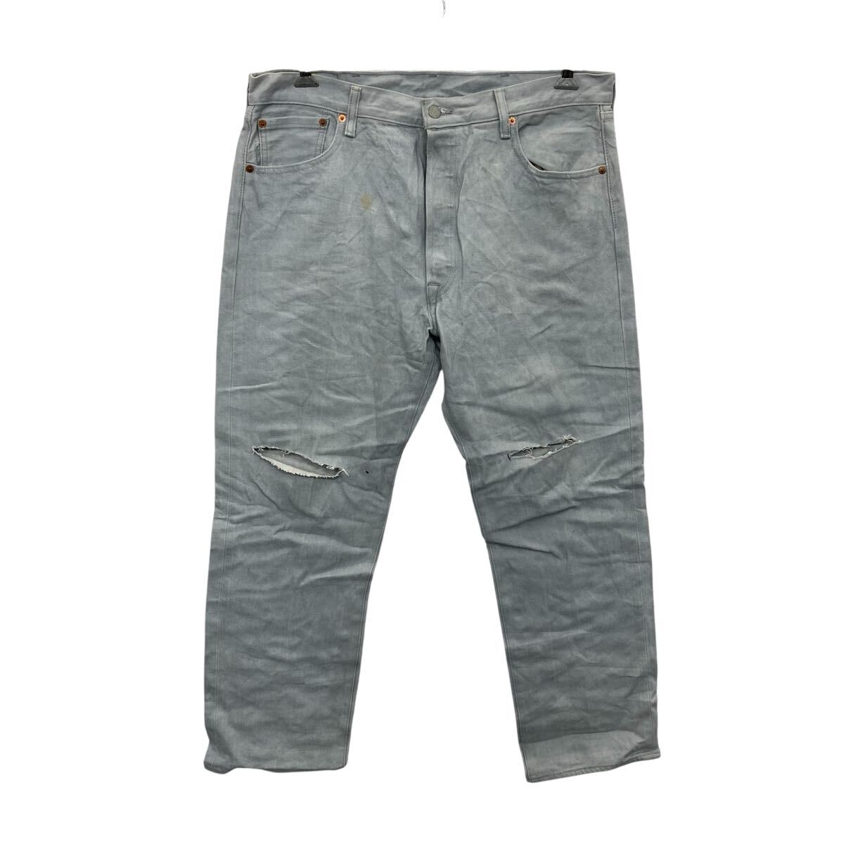 【中古】【古着】 Levi's 501 デニムパンツ W38 アイスブルー リーバイス ボタンフライ メキシコ製 カジュアル アメカジ 古着卸 アメリカ仕入 2506-563