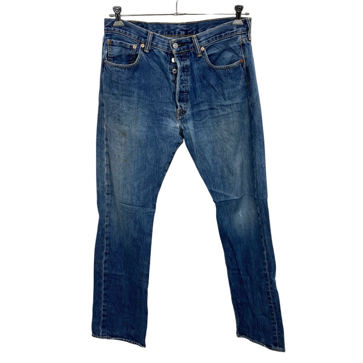 【中古】【古着】 Levi's 501 デニムパンツ W33 ブルー リーバイス ボタンフライ メキシコ製 カジュアル アメカジ ジーンズ 古着卸 アメリカ仕入 2506-570