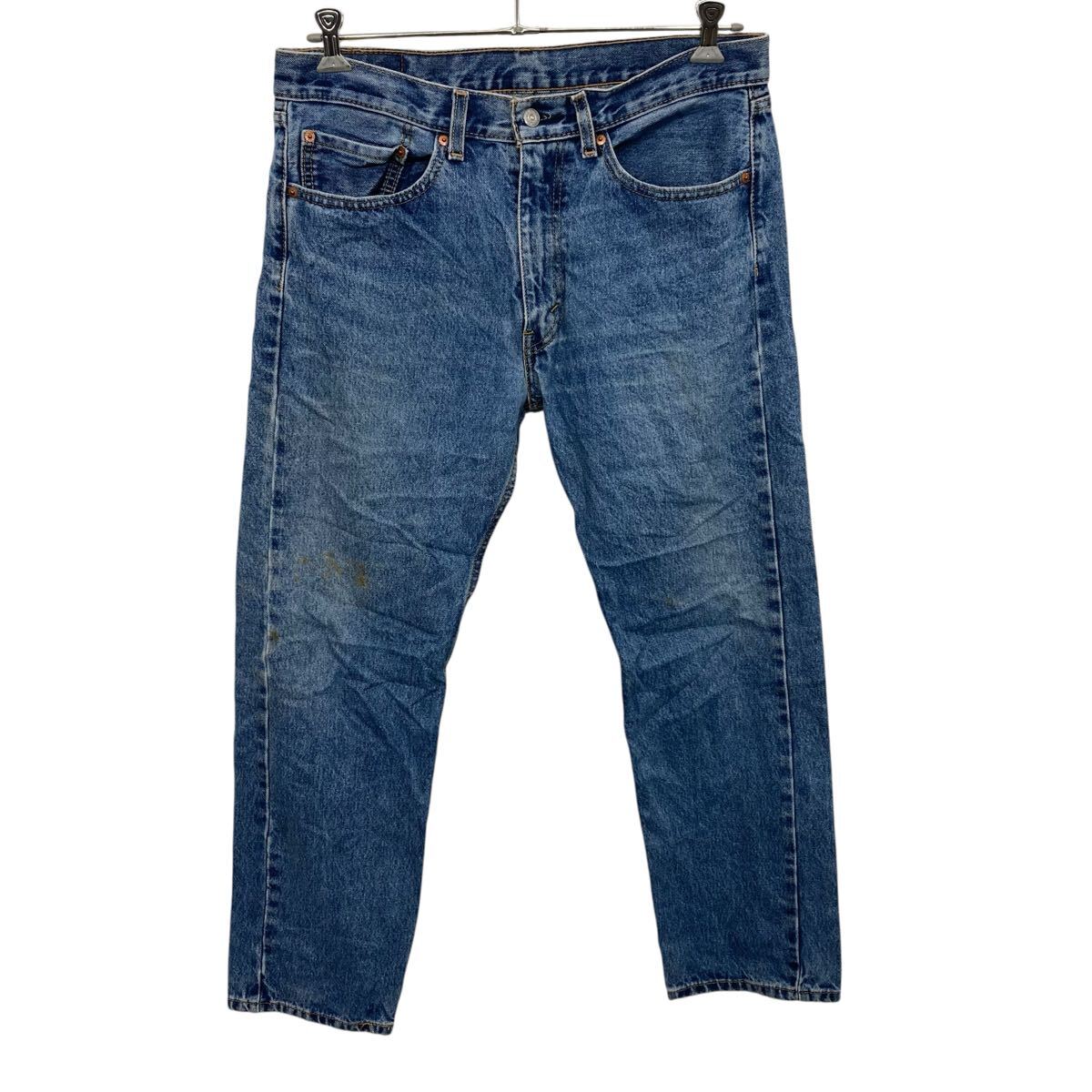 【中古】【古着】 Levi's 505 デニムパンツ W34 ブルー リーバイス ジップアップ カジュアル アメカジ ジーンズ 古着卸 アメリカ仕入 2506-580
