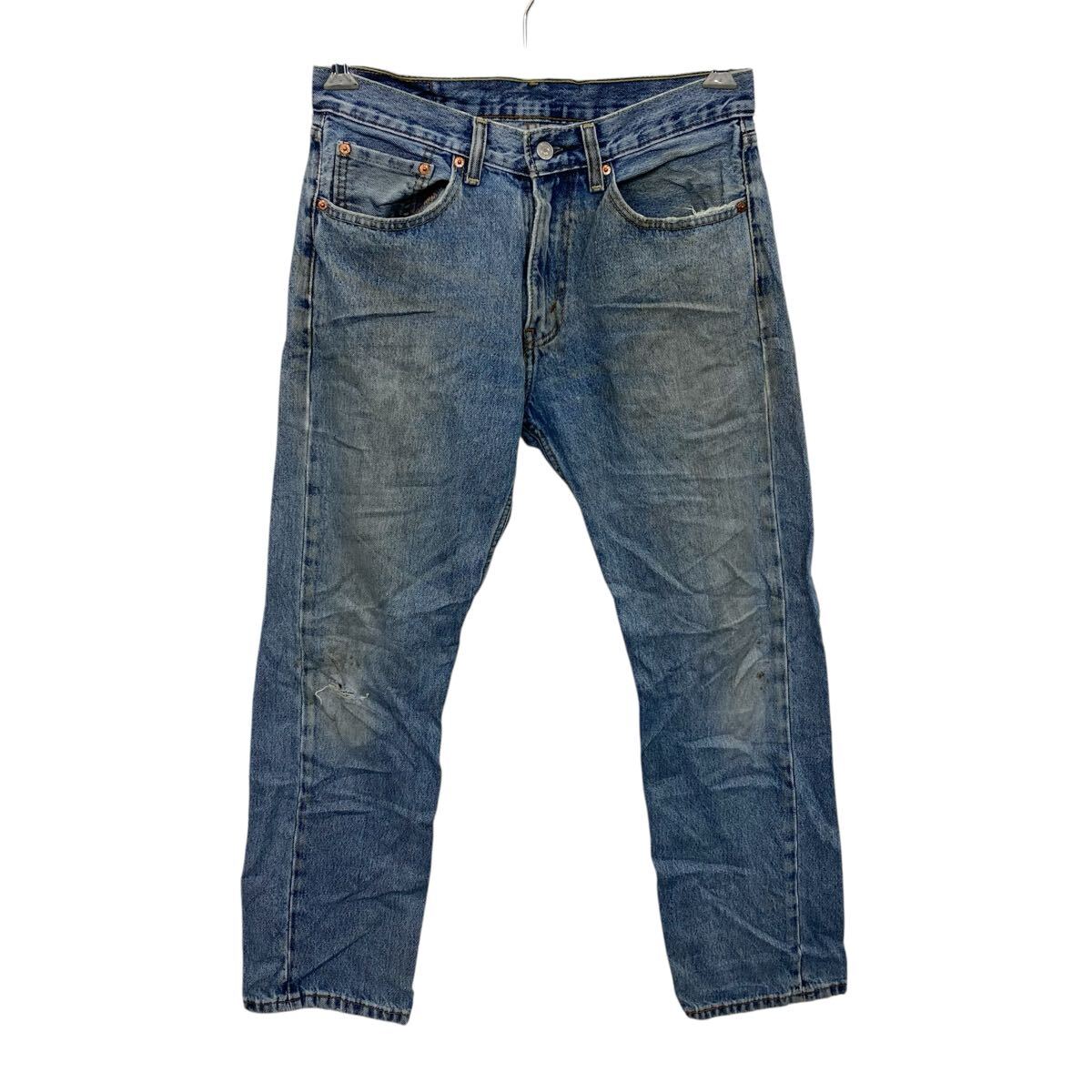 【中古】【古着】 Levi's 505 デニムパンツ W31 ブルー リーバイス ジップアップ カジュアル アメカジ ジーンズ 古着卸 アメリカ仕入 2506-588