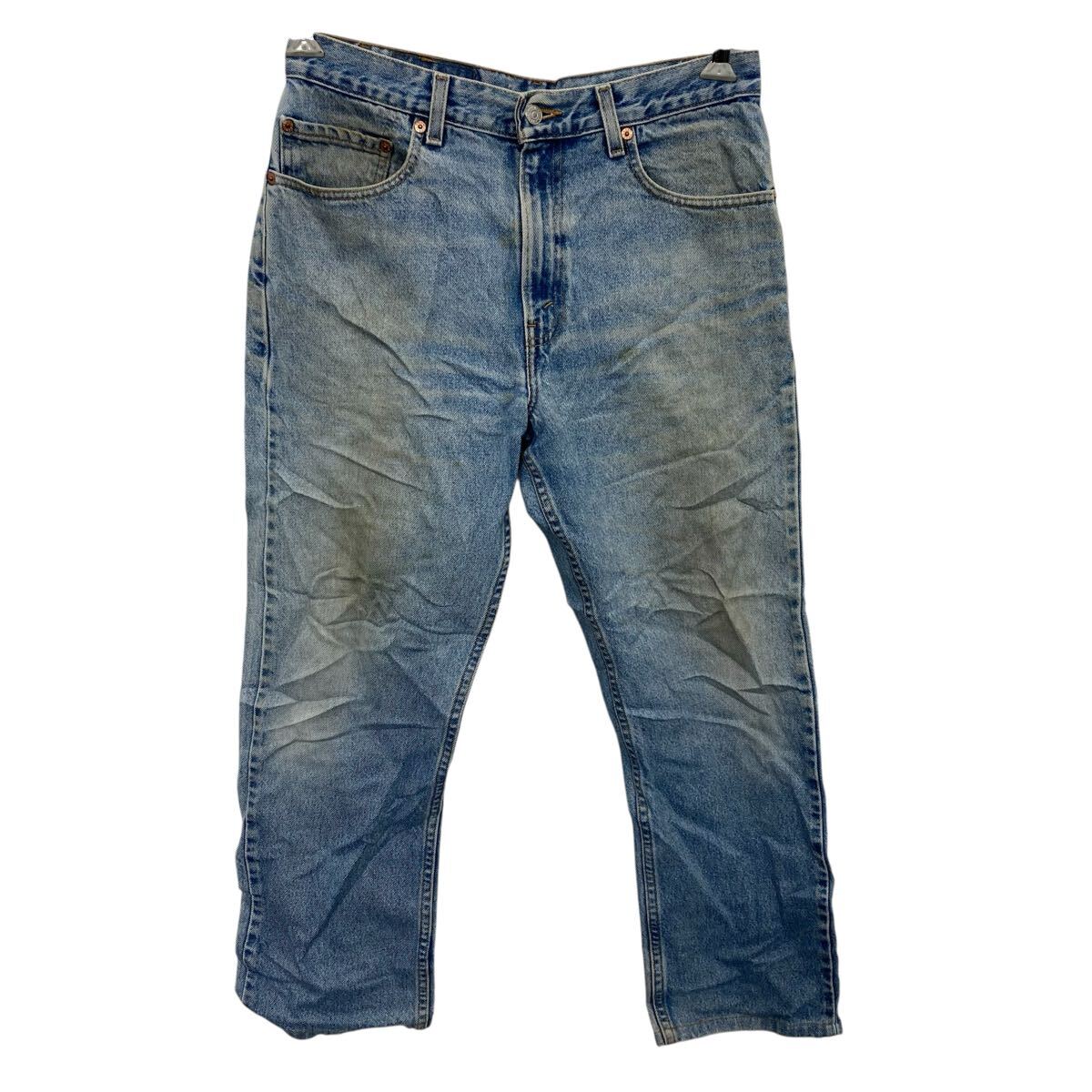 【中古】【古着】 Levi's 505 デニムパンツ W32 ブルー リーバイス ジップアップ カジュアル アメカジ ジーンズ 古着卸 アメリカ仕入 2506-591