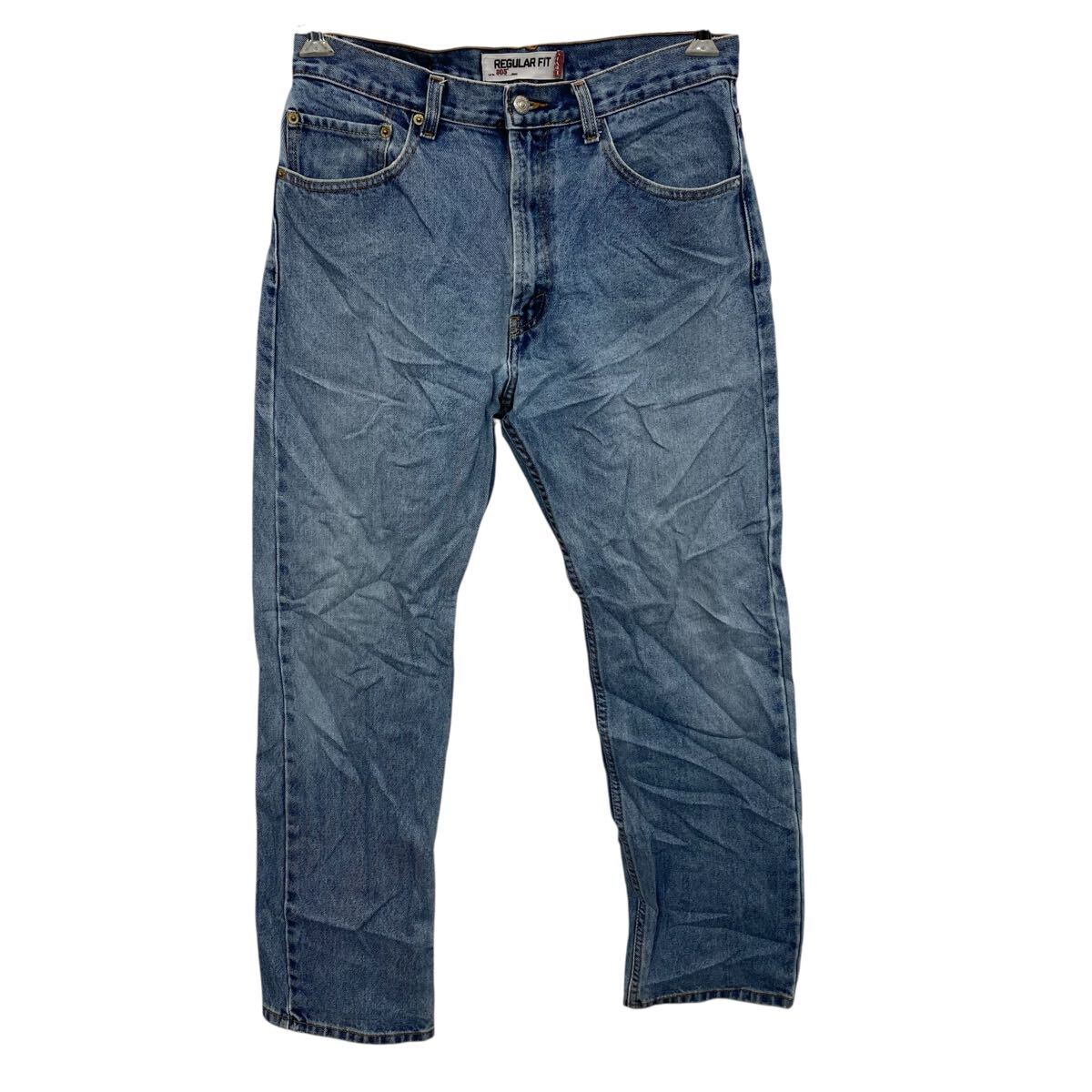 【中古】【古着】 Levi's 505 デニムパンツ W32 ブルー リーバイス ジップアップ カジュアル アメカジ ジーンズ 古着卸 アメリカ仕入 2506-592
