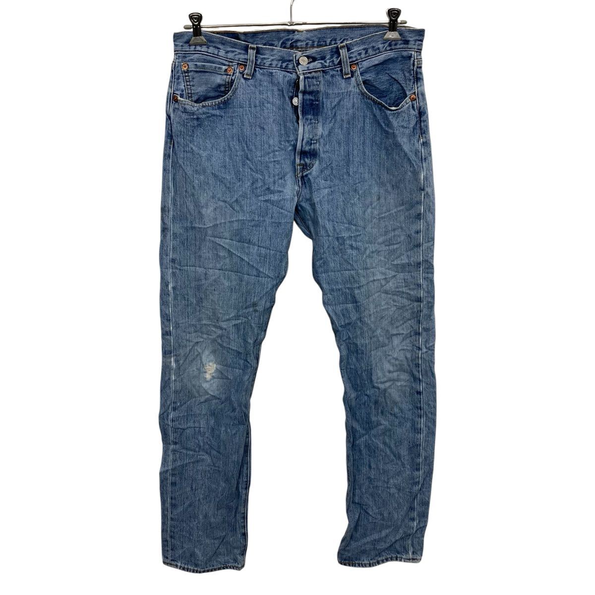 【中古】【古着】 Levi's 501 デニムパンツ W34 ブルー リーバイス ジップアップ メキシコ製 カジュアル アメカジ ジーンズ 古着卸 アメリカ仕入 2506-593