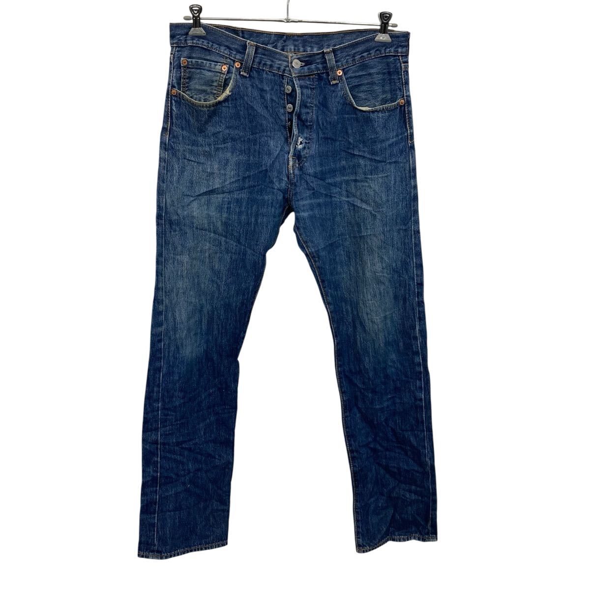 【中古】【古着】 Levi's 501 デニムパンツ W33 ブルー リーバイス ボタンフライ カジュアル アメカジ ジーンズ 古着卸 アメリカ仕入 2506-594