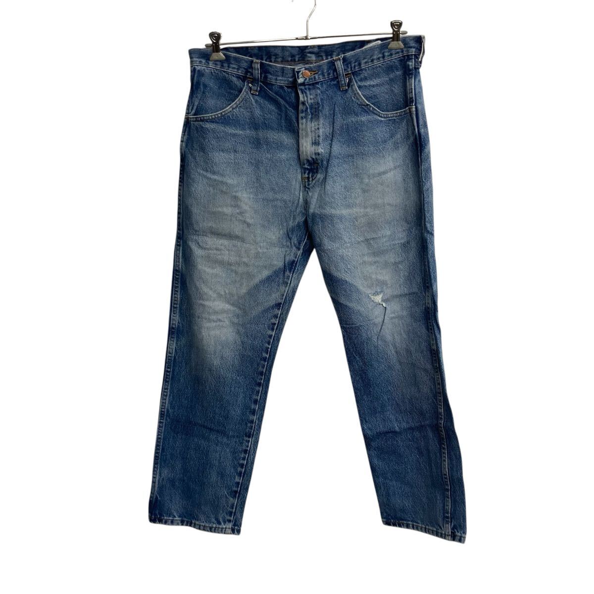 【中古】【古着】 RUSTLER デニムパンツ W36 ブルー ラスラー ジップアップ メキシコ製 ジーンズ アメカジ 古着卸 アメリカ仕入 2506-632
