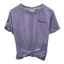 【中古】【古着】 Champion 半袖 ロゴTシャツ レディース S パープル チャンピオン プルオーバー ワンポイント カットソー 古着卸 アメリカ仕入 a706-5676