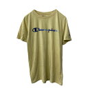 【中古】【古着】 Champion 半袖 ロゴTシャツ レディース XL ライトイエロー チャンピオン プリント 古着卸 アメリカ仕入 a706-5693