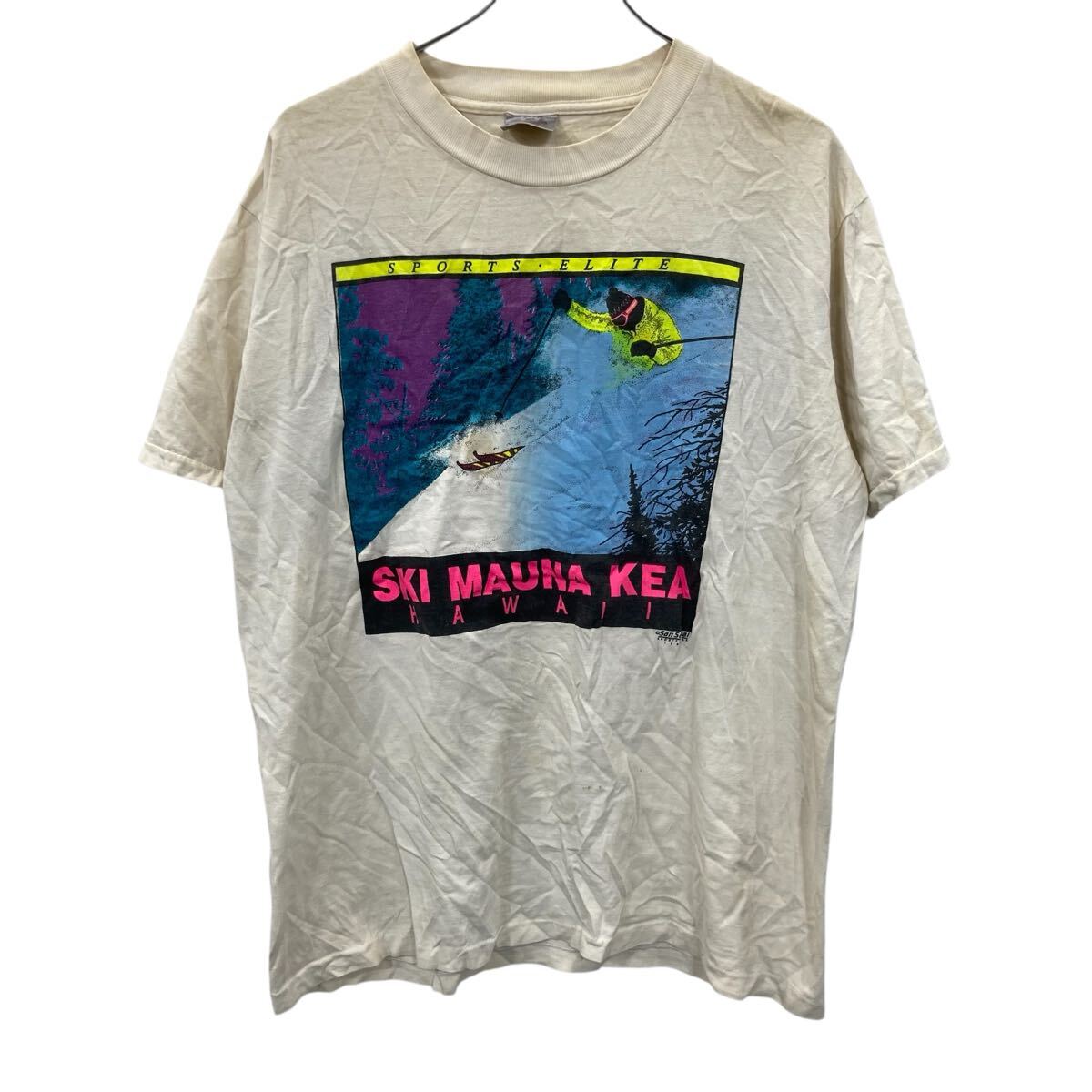 【中古】【古着】 ONEITA 半袖 プリント Tシャツ XLサイズ オニータ 80's SPORTS ELITE 古着卸 アメリカ仕入 a706-5719