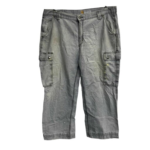【中古】【古着】 carhartt ワークパンツ W40 カーハート グレー ビッグサイズ リラックスフィット ジップアップ 古着卸 アメリカ仕入 2506-691 【中古】【古着】 carhartt ワークパンツ W40 カーハート グレー ビッグサイズ リラックスフィット ジップアップ 古着卸 アメリカ仕入 2506-691