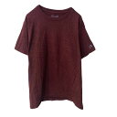 【中古】【古着】 Champion 半袖 無地Tシャツ M ボルドー チャンピオン クルーネック ブランドロゴ スポーティー 古着卸 アメリカ仕入 a706-5820