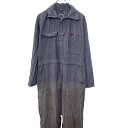 【中古】【古着】 BIG SMITH 長袖 つなぎ W38 ブルー系 ビックスミス スコービルジップ USA製 ヘリンボーン オールインワン 古着卸 アメリカ仕入 a706-5864