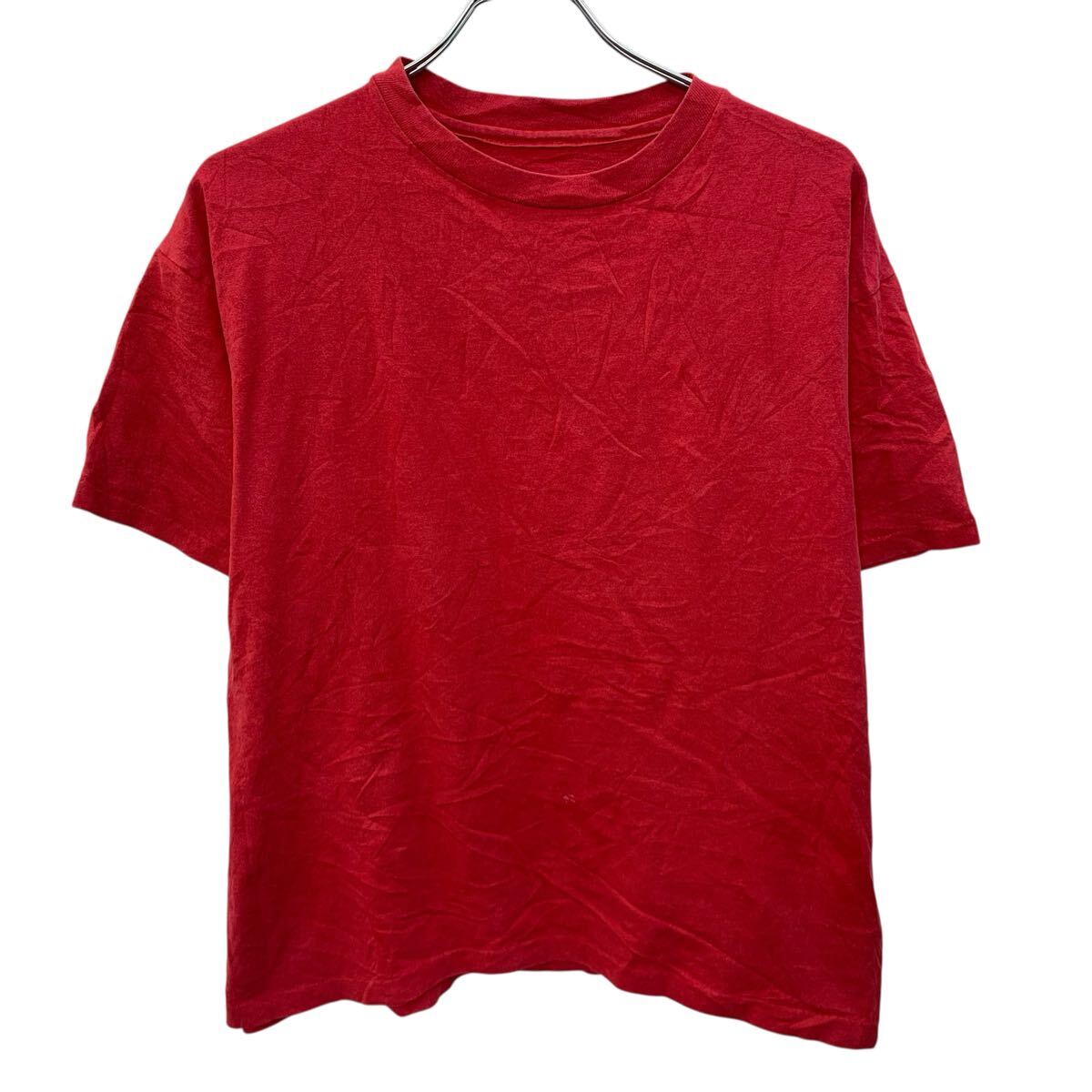 【中古】【古着】 半袖 無地Tシャツ M〜 レッド プルオーバー 90's 90年代 クルーネック シンプル カットソー 古着卸 アメリカ仕入 a706-5870