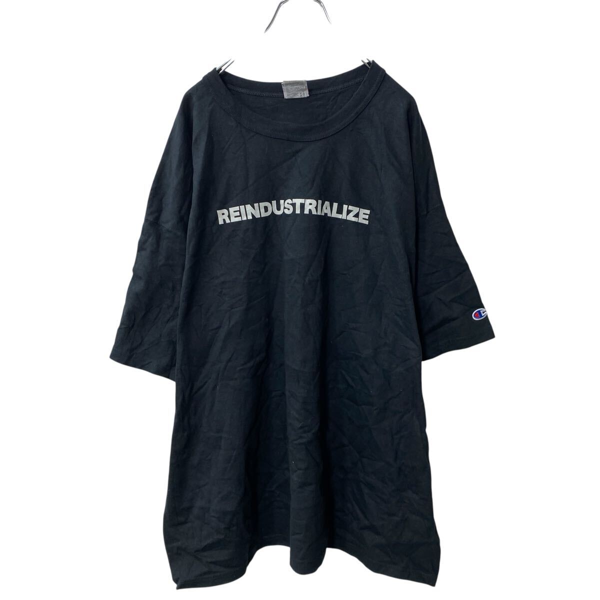 【中古】【古着】 Champion 半袖 プリントTシャツ 2XL ブラック チャンピオン ビッグサイズ 古着卸 アメリカ仕入 a706-5880
