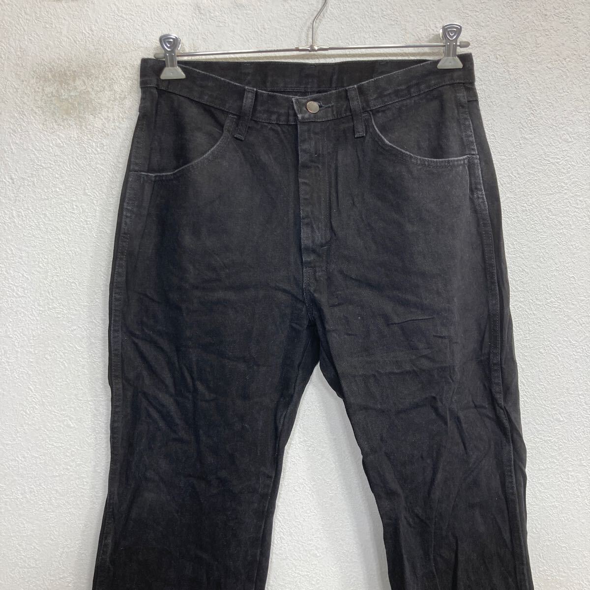 【中古】【古着】 RUSTLER デニムパンツ W34 ブラック ラスラー ジップアップ ブラックデニム カジュアル ジーンズ アメカジ 古着卸 アメリカ仕入 2506-773