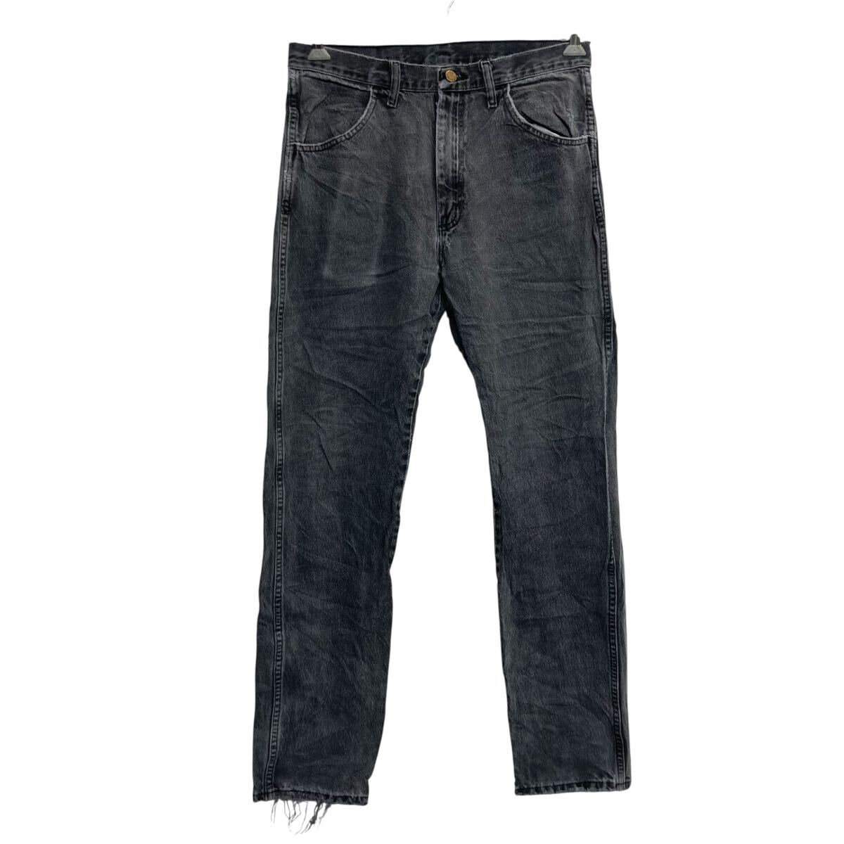  RUSTLER デニムパンツ W32 ブラック ラスラー ジップアップ メキシコ製 ジーンズ カジュアル アメカジ 古着卸 アメリカ仕入 2506-780