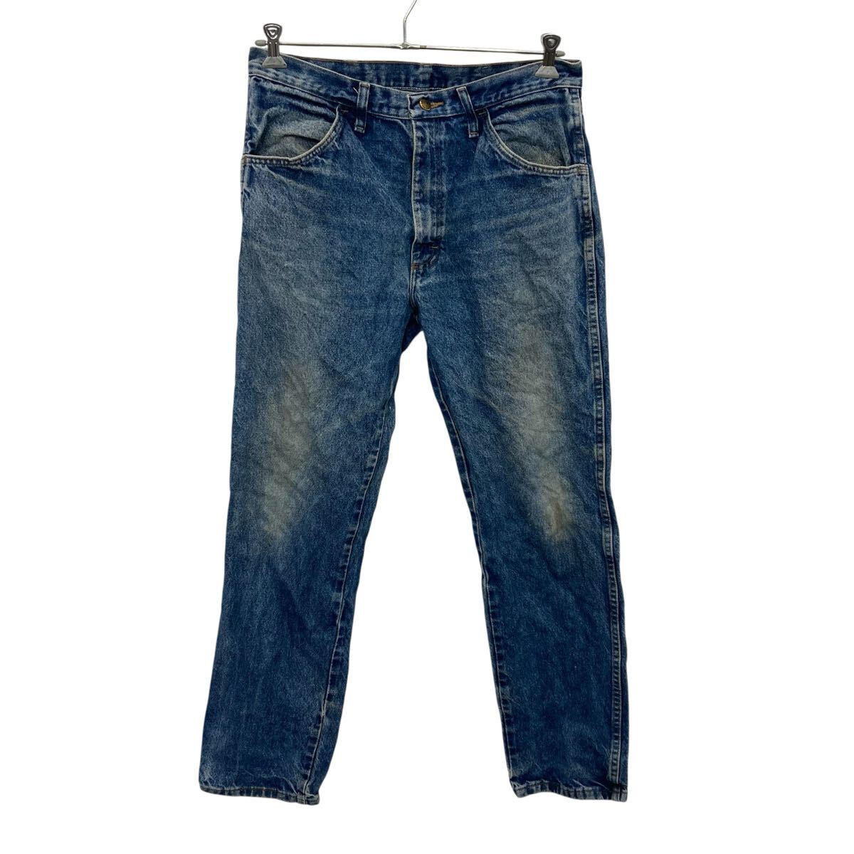 【中古】【古着】 RUSTLER デニムパンツ W34 ブルー リーバイス ジップアップ メキシコ製 カジュアル アメカジ ジーンズ 古着卸 アメリカ仕入 2506-803
