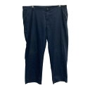 【中古】【古着】 Dickies ワークパンツ W44 ネイビー ディッキーズ ジップアップ ビッグサイズ ワーク カジュアル 古着卸 アメリカ仕入 2506-824