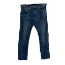 【中古】【古着】 Levi's 505 デニムパンツ W34 ブルー リーバイス ジップアップ ジーンズ カジュアル アメカジ 古着卸 アメリカ仕入 2506-825