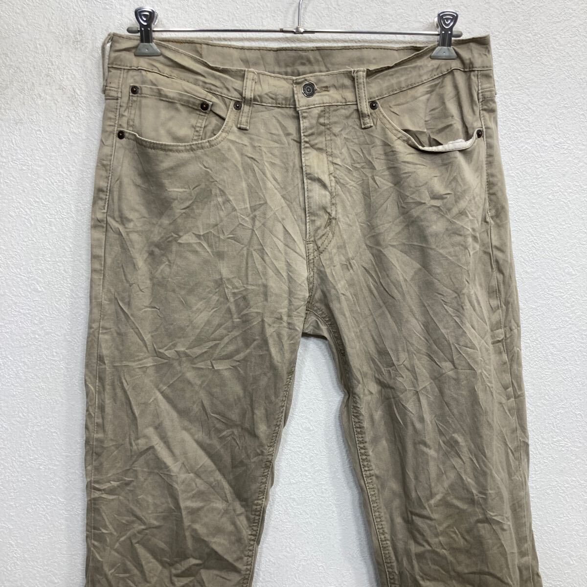 【中古】【古着】 Levi's 541 デニムパンツ W34 ベージュ リーバイス ジップアップ ジーンズ カジュアル アメカジ 古着卸 アメリカ仕入 2506-882